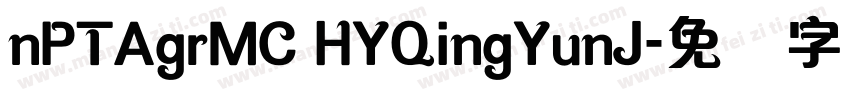 nPTAgrMC HYQingYunJ字体转换